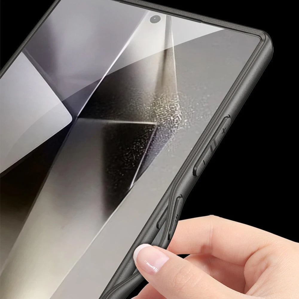Frendorf | Original Metallic Leather Skin Gefühl Handyhülle Für Samsung Galaxy S23 S24