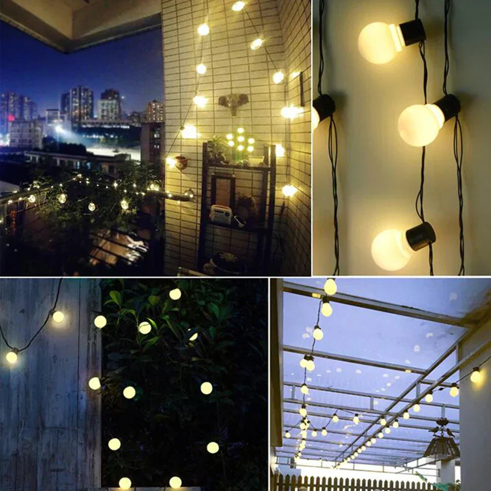 Frendorf | Wasserfeste Outdoor-Lichterketten - Solar-Gartenbeleuchtung für Balkon & Terrasse