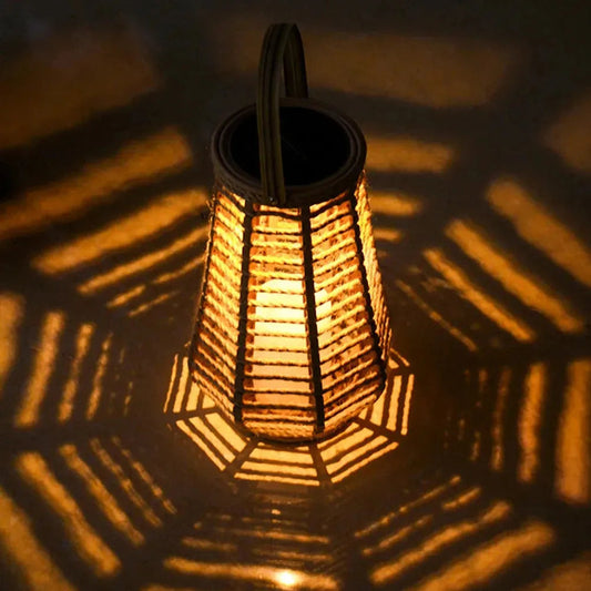 Frendorf | SolarGlow – Rattan-Außenlaterne