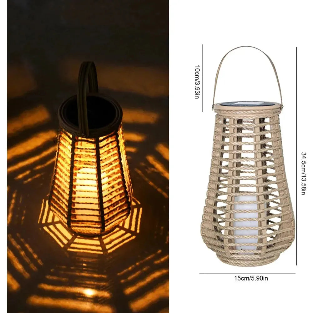 Frendorf | SolarGlow – Rattan-Außenlaterne
