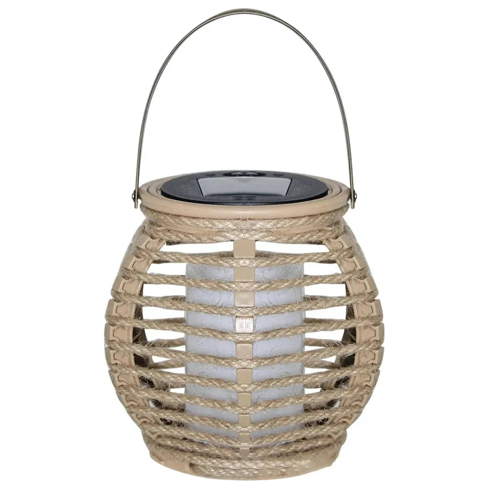 Frendorf | SolarGlow – Rattan-Außenlaterne
