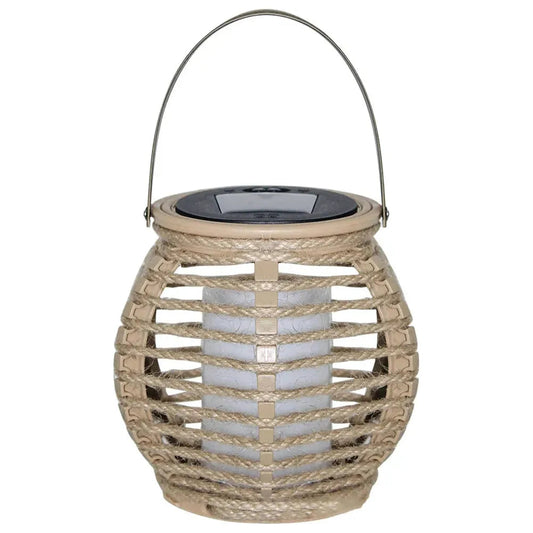 Frendorf | SolarGlow – Rattan-Außenlaterne