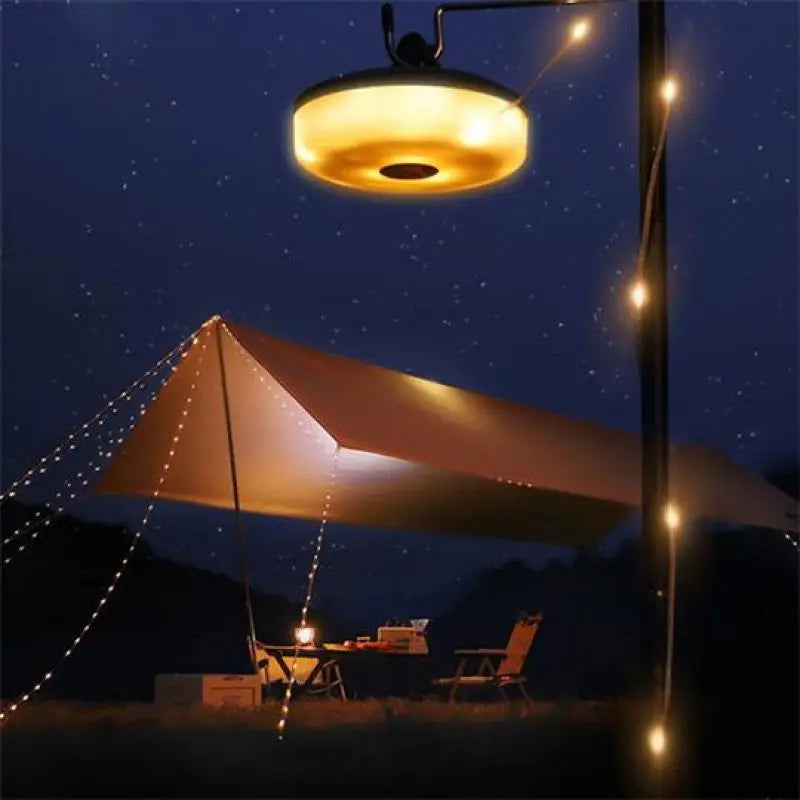 Frendorf | BrightTrail Wiederaufladbare LED Campinglampe | Tragbares Design | USB-Ladung | Outdoor- und Notfallbeleuchtung