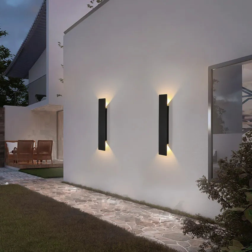 Wetterfeste Aluminium Wandleuchte für Außen mit LED Licht - IP65, Einfache Installation und Langlebiges Design