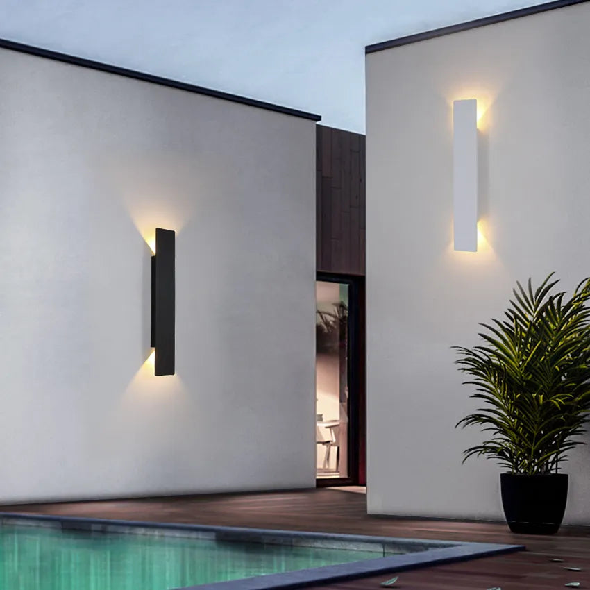Wetterfeste Aluminium Wandleuchte für Außen mit LED Licht - IP65, Einfache Installation und Langlebiges Design