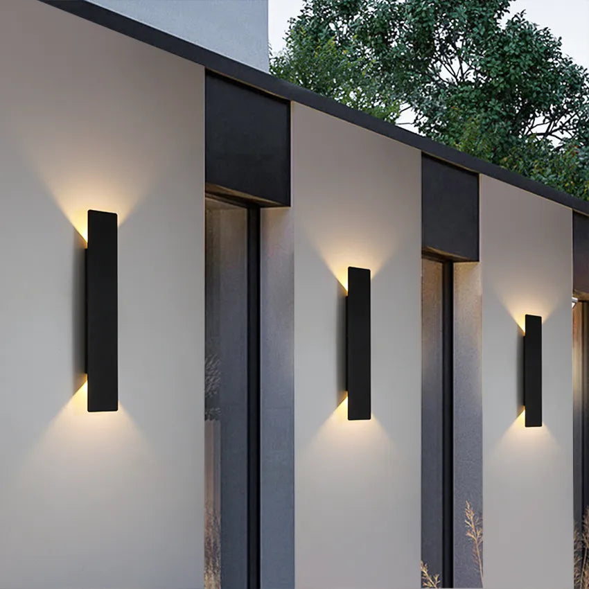 Wetterfeste Aluminium Wandleuchte für Außen mit LED Licht - IP65, Einfache Installation und Langlebiges Design