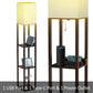 Stehlampe mit Regalen, Regal-Stehlampen aus echtem Massivholz mit 2 Ladeanschlüssen und 1 Steckdose, Stehlampen für Schlafzimmer, Lampen für das Wohnzimmer