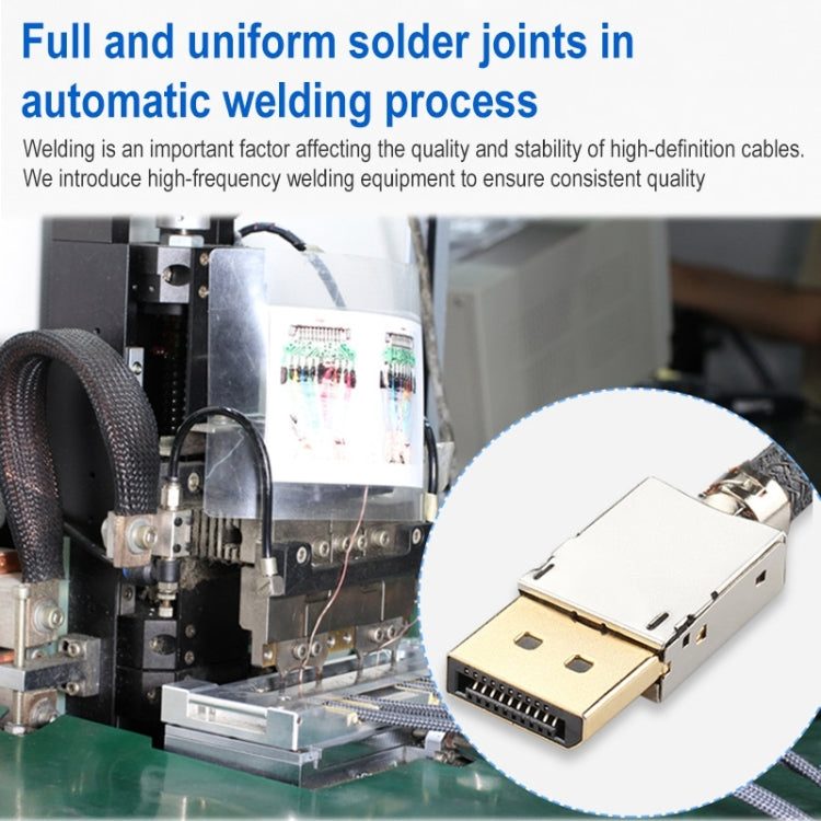 Frendorf | DisplayPort Stecker zu HDMI Stecker 8K 30Hz HD geflochtenes Adapterkabel, Kabellänge: 3m