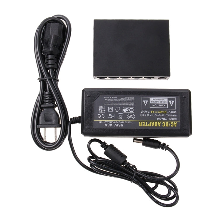 Frendorf | 5 Ports 10/100Mbps POE Switch IEEE802.3af Power Over Ethernet Netzwerk-Switch für IP-Kamera VoIP-Telefon AP-Geräte
