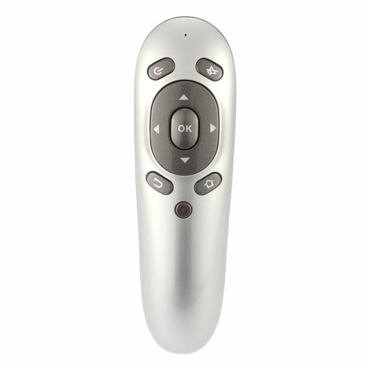 Frendorf | PR-07 2.4G Multifunktionale 6-Achsen-Gyroskop-PC-Drahtlose-Präsentationsfernbedienung PPT-Präsentation Luftmaus, Unterstützt Windows XP / Vista / Win7 / Win8 / Android 4.0 und höher, Effektive Reichweite: 15m(Grau)