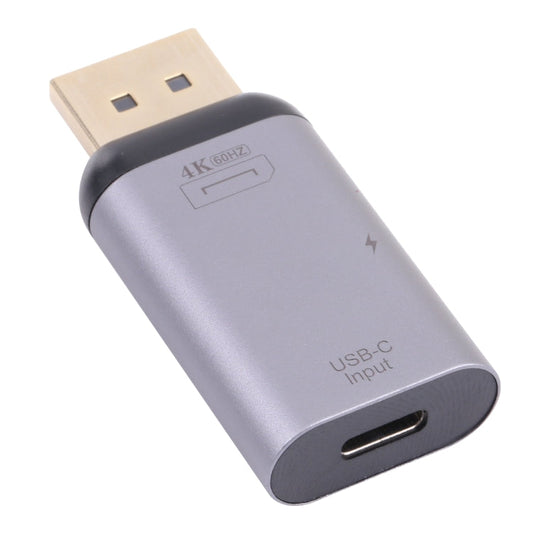 Frendorf | 2 in 1 4K 60Hz DP Male zu USB-C / Type-C Lade + USB-C / Type-C Weiblich Adapter