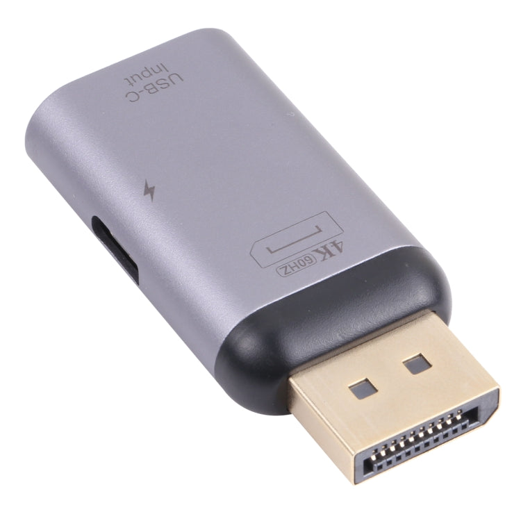 Frendorf | 2 in 1 4K 60Hz DP Male zu USB-C / Type-C Lade + USB-C / Type-C Weiblich Adapter