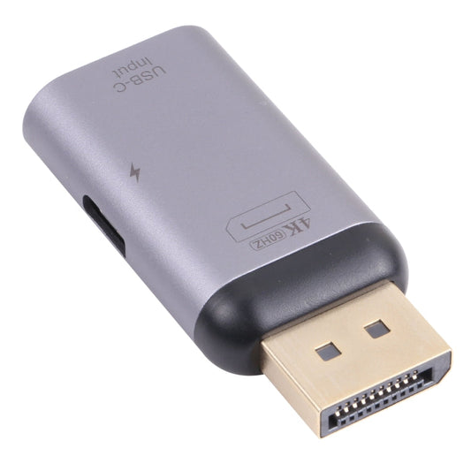 Frendorf | 2 in 1 4K 60Hz DP Male zu USB-C / Type-C Lade + USB-C / Type-C Weiblich Adapter