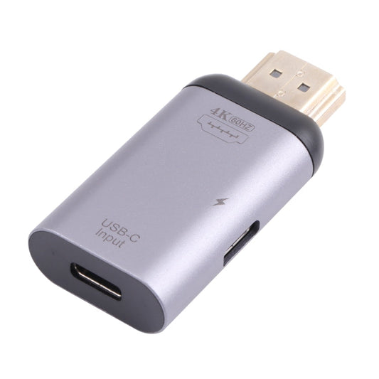 Frendorf | 2 in 1 4K 60Hz HDMI Stecker auf USB-C / Type-C Lade- + USB-C / Type-C Buchsenadapter