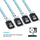 Frendorf | Mini SAS SFF-8643 Host auf 7-Pin 4 SATA Ziel-Festplatte 6Gbps Daten Server Raid Kabel, Länge: 1m