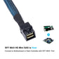 Frendorf | Mini SAS SFF-8643 Host auf 7-Pin 4 SATA Ziel-Festplatte 6Gbps Daten Server Raid Kabel, Länge: 1m