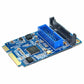 Frendorf | MINI PCI-E zu USB 3.0 Front 19 Pin Desktop PC Erweiterungskarte (Blau)