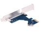 Frendorf | PCI-E 1 zu 3 PCI Express 1 Slots Riser Karte 3 PCI-E Slot Adapter PCI-E Port Multiplikator Karte mit 60cm USB Kabel (Blau)