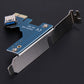 Frendorf | PCI-E 1 zu 3 PCI Express 1 Slots Riser Karte 3 PCI-E Slot Adapter PCI-E Port Multiplikator Karte mit 60cm USB Kabel (Blau)