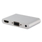 Frendorf | P27 Metallabdeckung Micro USB zu HDMI + VGA HDTV Converter Digital AV Adapter, Power by EZCast, Unterstützung für iOS / Android / Windows System (Silber)
