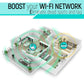 Frendorf | 300Mbps Wireless-N Reichweitenverlängerer WiFi Repeater Signalverstärker Netzwerkrouter mit 2 externen Antennen, EU-Stecker (Schwarz)