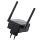 Frendorf | 300Mbps Wireless-N Reichweitenverlängerer WiFi Repeater Signalverstärker Netzwerkrouter mit 2 externen Antennen, EU-Stecker (Schwarz)