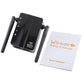Frendorf | 300Mbps Wireless-N Reichweitenverlängerer WiFi Repeater Signalverstärker Netzwerkrouter mit 2 externen Antennen, EU-Stecker (Schwarz)