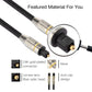 Frendorf | 20m OD6.0mm vernickeltes Metall Kopf Toslink männlich zu männlich Digitaloptisches Audiokabel