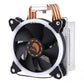 Frendorf | 6 Kupferrohre CPU Kühlkörper Hydrauliklager Kühlventilator Leiser Ventilator mit RGB Farblichter 4 Pin für Intel: LGA775 1150 1151 1155 1156 1366 2011 (AMD: FM1 FM2 AM2 AM3+ AM4)