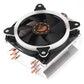 Frendorf | 6 Kupferrohre CPU Kühlkörper Hydrauliklager Kühlventilator Leiser Ventilator mit RGB Farblichter 4 Pin für Intel: LGA775 1150 1151 1155 1156 1366 2011 (AMD: FM1 FM2 AM2 AM3+ AM4)