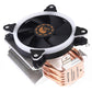Frendorf | 6 Kupferrohre CPU Kühlkörper Hydrauliklager Kühlventilator Leiser Ventilator mit RGB Farblichter 4 Pin für Intel: LGA775 1150 1151 1155 1156 1366 2011 (AMD: FM1 FM2 AM2 AM3+ AM4)