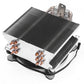Frendorf | 6 Kupferrohre CPU Kühlkörper Hydrauliklager Kühlventilator Leiser Ventilator mit RGB Farblichter 4 Pin für Intel: LGA775 1150 1151 1155 1156 1366 2011 (AMD: FM1 FM2 AM2 AM3+ AM4)