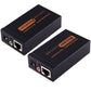Frendorf | VGA & Audio Extender 1920x1440 HD 100m Cat5e / 6-568B Netzwerk-Kabel Sender Empfänger Adapter, EU-Stecker (Schwarz)
