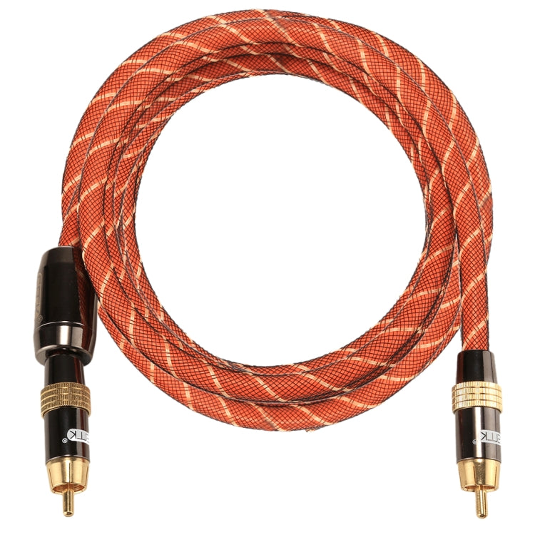 Frendorf | EMK TZ/A 2m OD8.0mm vergoldetes Metall Kopf RCA zu RCA Stecker Digital Koaxial Interconnect Kabel Audio / Video RCA Kabel