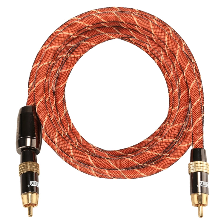 Frendorf | EMK TZ/A 3m OD8.0mm vergoldetes Metall Kopf RCA zu RCA Stecker Digital Koaxial Verbindungskabel Audio / Video RCA Kabel