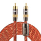 Frendorf | EMK TZ/A 5m OD8.0mm vergoldetes Metallkopf RCA zu RCA Stecker digitales Koaxial-Interconnect-Kabel Audio / Video RCA Kabel