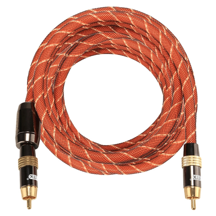 Frendorf | EMK TZ/A 5m OD8.0mm vergoldetes Metallkopf RCA zu RCA Stecker digitales Koaxial-Interconnect-Kabel Audio / Video RCA Kabel