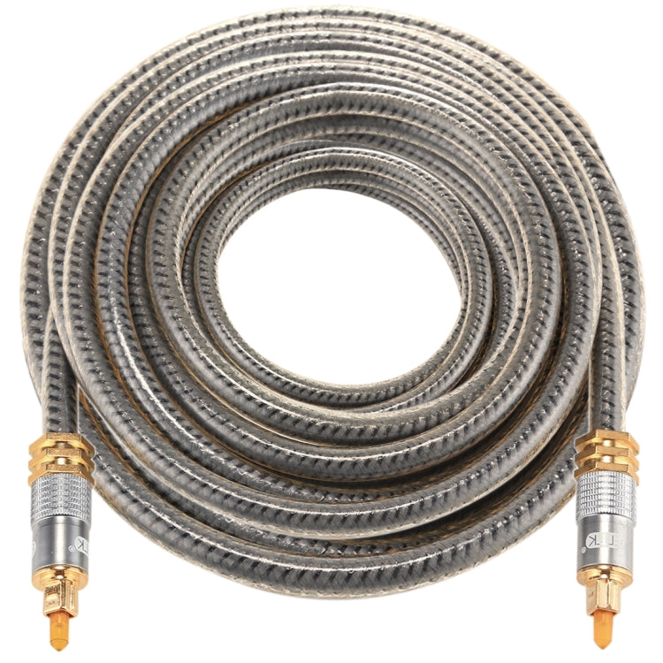 Frendorf | EMK YL-A 10m OD8.0mm vergoldetes Metall Kopf Toslink männlich zu männlich Digital optisches Audiokabel