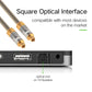 Frendorf | EMK YL-A 10m OD8.0mm vergoldetes Metall Kopf Toslink männlich zu männlich Digital optisches Audiokabel