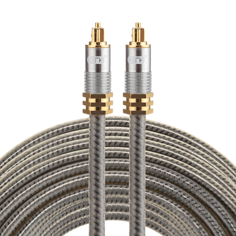 Frendorf | EMK YL-A 15m OD8.0mm vergoldetes Metall-Toslink-Männlich zu Männlich Digital-Optik-Audio-Kabel