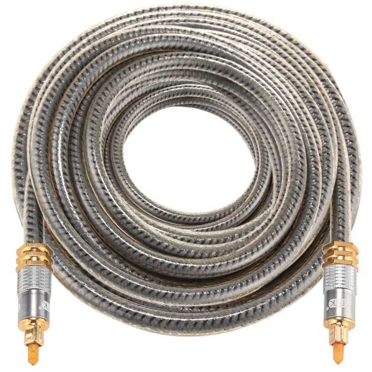Frendorf | EMK YL-A 15m OD8.0mm vergoldetes Metall-Toslink-Männlich zu Männlich Digital-Optik-Audio-Kabel