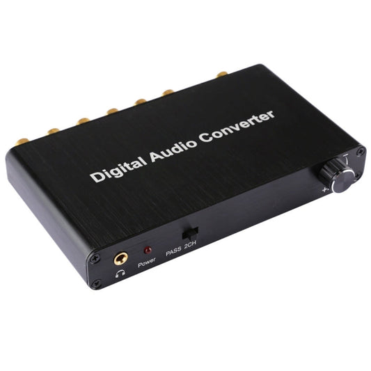 Frendorf | 2CH Digital Audio Decoder Converter mit optischem Toslink SPDIF Koaxial für Heimkino / PS4 / PS3 / XBOX360, Unterstützung der Lautstärkeregelung, AC-3, DTS