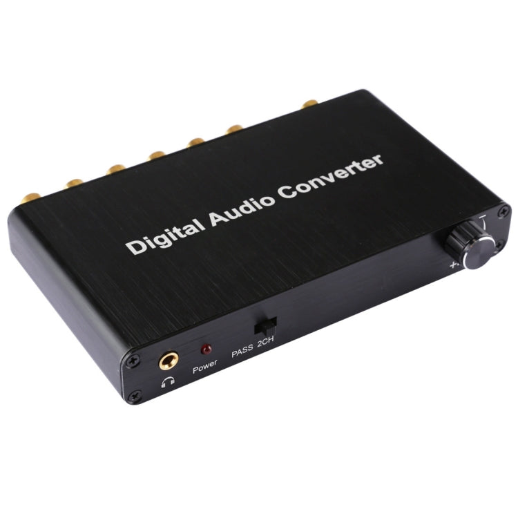 Frendorf | 2CH Digital Audio Decoder Converter mit optischem Toslink SPDIF Koaxial für Heimkino / PS4 / PS3 / XBOX360, Unterstützung der Lautstärkeregelung, AC-3, DTS