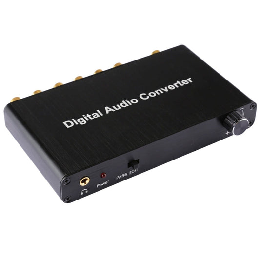 Frendorf | 2CH Digital Audio Decoder Converter mit optischem Toslink SPDIF Koaxial für Heimkino / PS4 / PS3 / XBOX360, Unterstützung der Lautstärkeregelung, AC-3, DTS