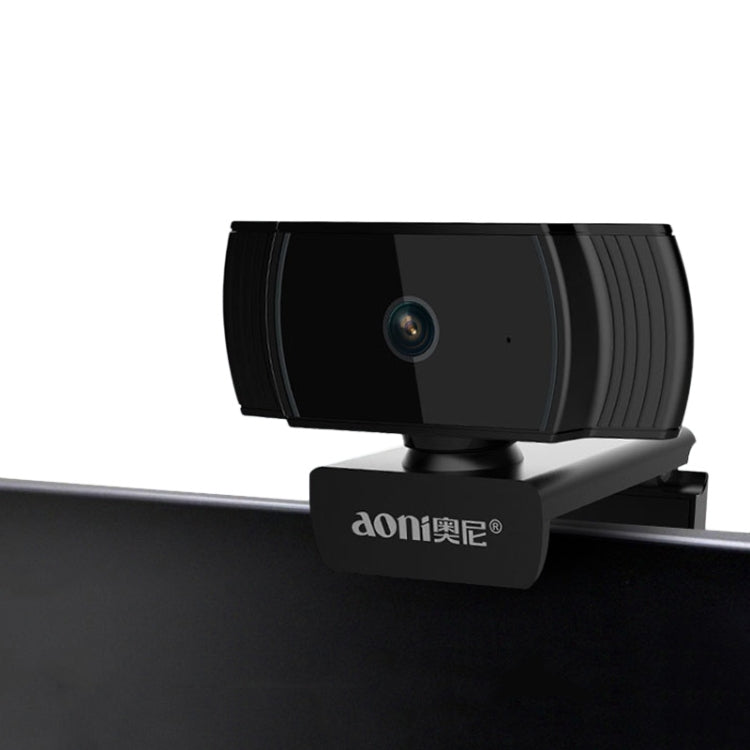 Frendorf | Aoni A20 FHD 1080P IPTV WebCam Teleconference Teaching Live Broadcast Computer Kamera mit Mikrofon (Schwarz)