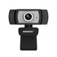 Frendorf | Aoni C33 Schönheit FHD 1080P IPTV WebCam Video-Konferenz Unterricht Live Übertragung Computer Kamera mit Mikrofon, treiberfrei Plug and Play (Schwarz)