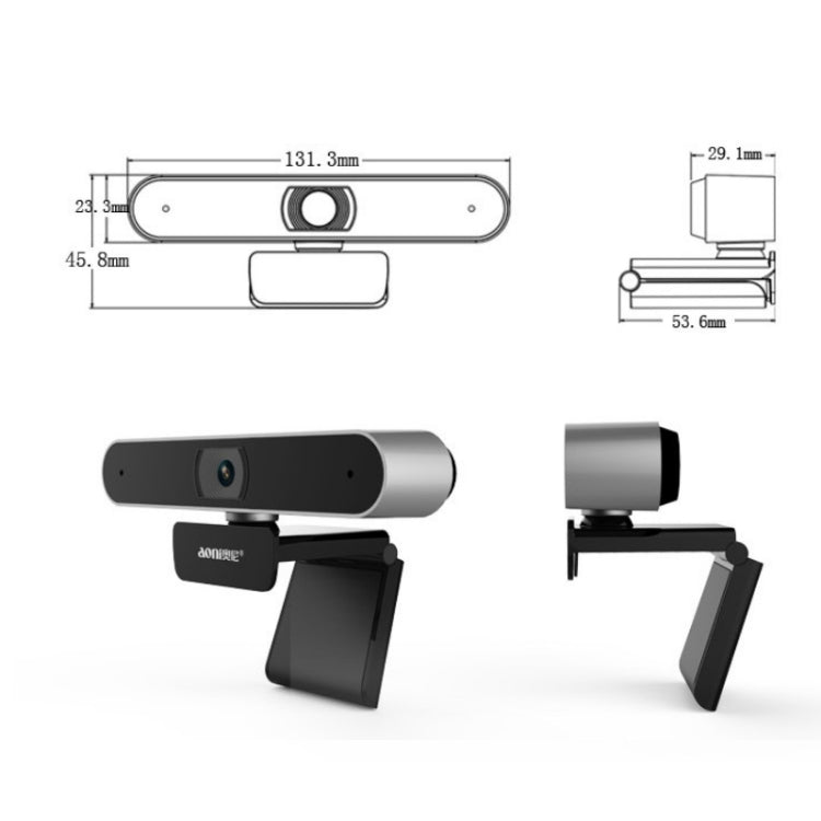 Frendorf | Aoni A30 Beauty FHD 1080P Smart IPTV WebCam Telekonferenzunterricht Live-Übertragung Computerkamera mit Mikrofon (Schwarz)