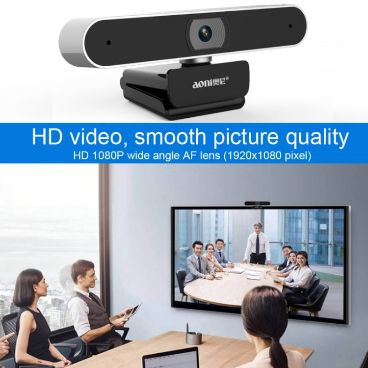 Frendorf | Aoni A30 Beauty FHD 1080P Smart IPTV WebCam Telekonferenzunterricht Live-Übertragung Computerkamera mit Mikrofon (Schwarz)