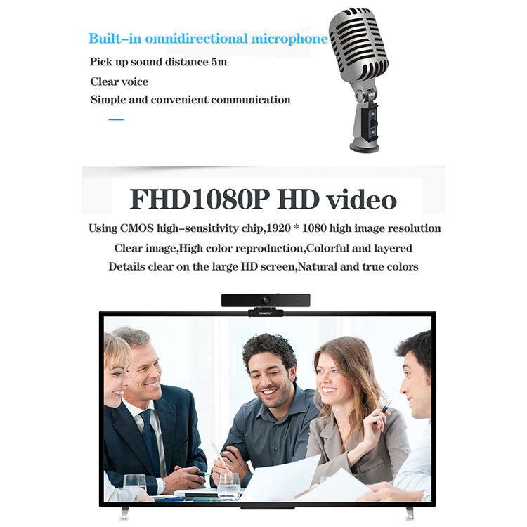 Frendorf | aoni C90 1080P HD Business Smart Computer Kamera mit Mikrofon