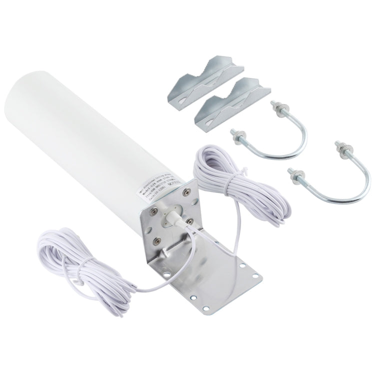 Frendorf | 4G LTE WiFi 12DBi Omni Außenfassantenne mit CRC9 männlich (Weiß)